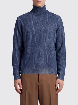 Etro Sweater Men color Gnawed Blue
