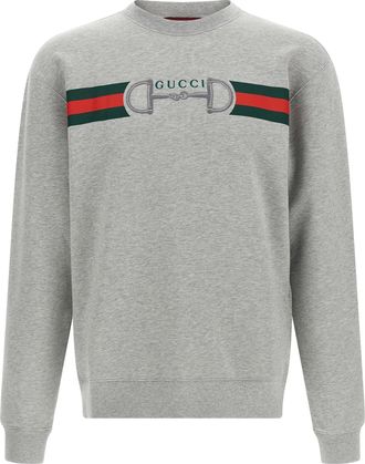 Gucci Gray Cotton Mens Sweatshirt