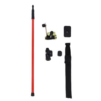 Infinite 300 Cm Teleskop-nivellierstange, Befestigungsstange Mit Stabilisator Und Montageplatte, Dual-interface-adapter