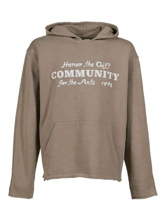 Honor The Gift pocket hoodie - men - Cotton - L - Neutrals