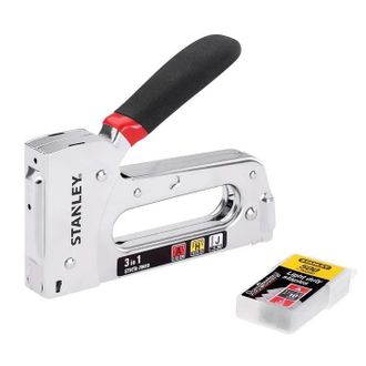 Stanley Tr120 Grapadora 3 En 1 Met&aacute;lica Duradera