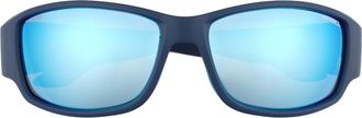O'Neill Wrap Mens Matte Navy Blue Mirror Polarized ONS-9052 2.0 - One Size