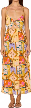 Minkpink Rosin Midi Dress In Multi Print