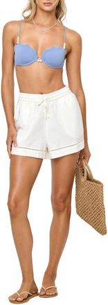 L*Space La Mer Cover-Up Shorts in Cream at Nordstrom, Size X-Large
