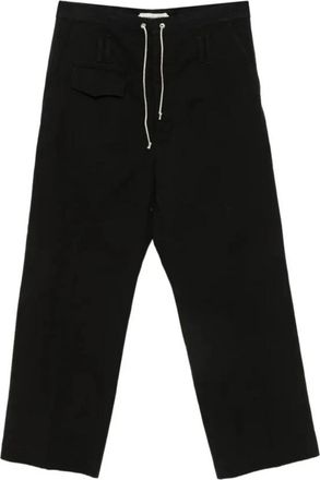 Namacheko Trireme Broek - Heren - Straight fit broeken - Zwart - M - Katoen - Broeken