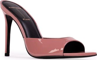 Black Suede Studio Brea Pointed Toe Sandal in Old Rose at Nordstrom, Size 8.5Us