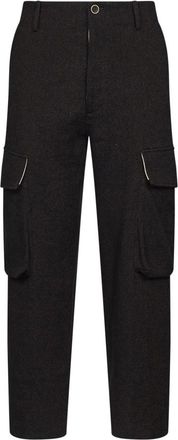Uma Wang Straight Broeken - Heren - Slim Fit Broeken - Zwart - S - Broeken