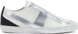 Diesel S-Slante-D - Distressed sneakers in leather and suede - Sneakers - Man - White