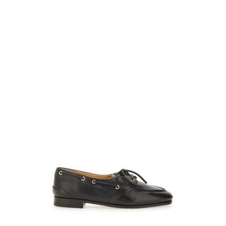 Bally Pathy Moccasin - Dames - Bootschoenen - Zwart - 37 1/2 EU - Leer - Schoenen