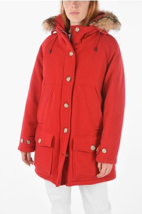 Woolrich Piumino TUNDRA in Misto Lana Vergine con Dettaglio in Pellic taglia Xl