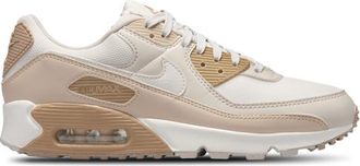 Nike Womens Air Max 90 - Running Shoes Beige/White Size 10.0
