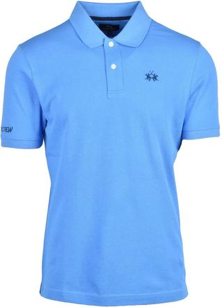 La Martina Tops, Heren, Blauw, M, Katoen, Polo