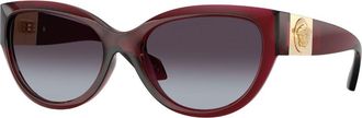 Versace VE4524U 388/8G Womens Sunglasses Red Size 56