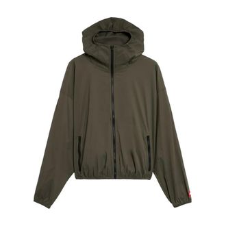 The North Face Lichtgewicht opvouwbare windjack met capuchon - Heren - Outdoorjassen - Groen - L - Nylon - Fitness
