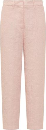 Forte_Forte Jacquard Chinos - Dames - Chinos - Roze - S - Broeken