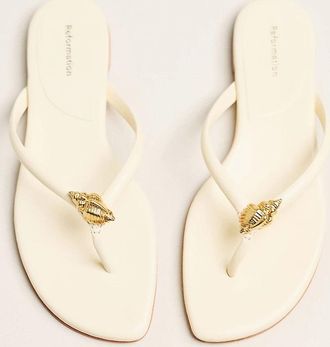 Reformation Onyx Flip-Flop Sandals