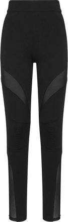 Philipp Plein Biker Leggings - Dames - Leggings - Zwart - XL - Polyester - Broeken