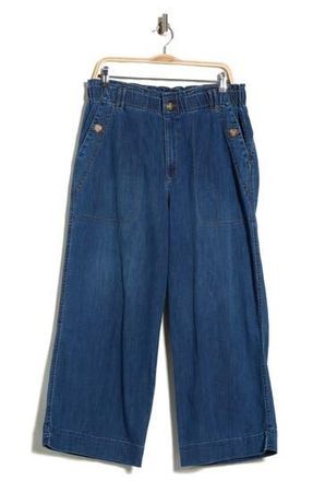 Democracy Cropped Wide Leg Jeans in Denim at Nordstrom Rack, Size 12