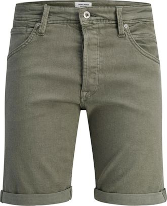 Jack & Jones Bermudas JACK & JONES JJIRICK JJFOX SHORTS AKM 340, Herren, Gr. XXL, N-Gr, mulled basil, Web, Obermaterial: 76% Baumwolle, 22% Polyester, 2% Elasthan,