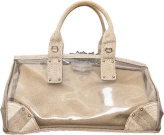 Prada Pre-owned Canvas prada-bags - Dames - Vintage Handtas - Beige - ONE Size - Vintage