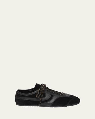 Dries Van Noten Mixed Leather Retro Runner Sneakers