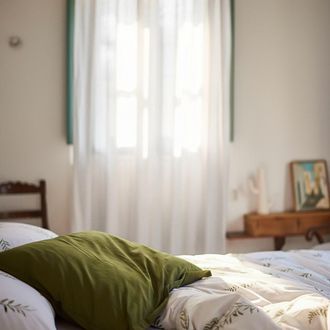 Happy Friday Cortina 100% poli&eacute;ster blanco 140x270 cm