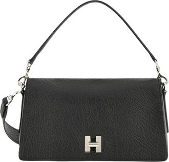 Hogan Flap H-Turn Bag - Dames - Schoudertassen - Zwart - ONE Size - Leer - Tassen