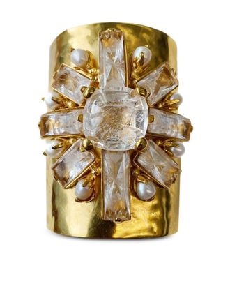 Goossens Bracciale rigido Manchette Stones - Oro