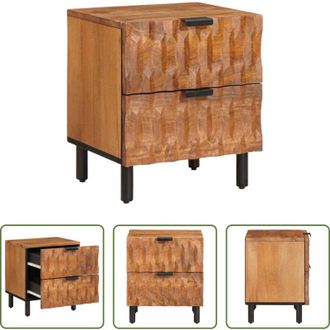 vidaXL Comodino da camera da letto - Armadio da Notte con cassetto Marrone 40 x 33 x 46 cm