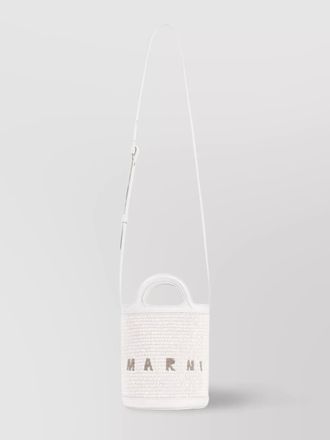 Marni tropicalia micro cotton blend bucket bag