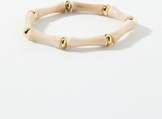 Simons Womens Curved tubular stone bracelet