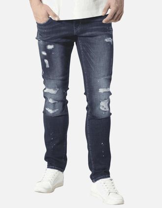 883 Police Mens TODD 1061 Slim Fit Blue Jeans