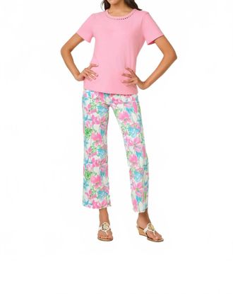 Lilly Pulitzer Clairmont Pearl Knit Top In Conch Shell Pink