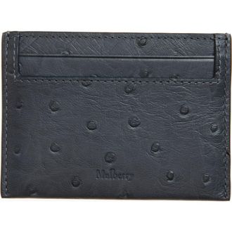 Mulberry Ostrich Embossed Leather Case Case in Stormy Blue at Nordstrom