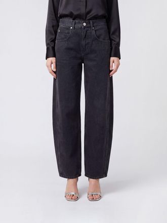 Isabel Marant Jeans baggy Oriane a vita alta in denim di cotone