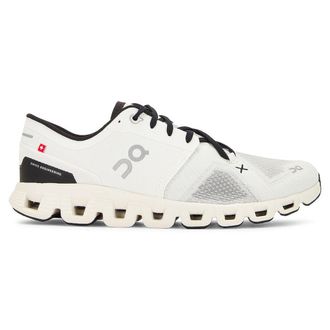 On Cloud X 3 Textile Synthetic Mens Low Top Trainers - Ivory Black - Size:UK 10.5