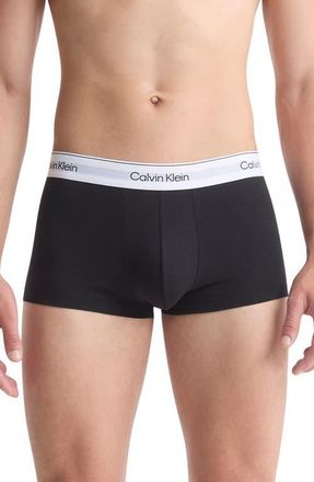 Calvin Klein Icon 3-Pack Stretch Cotton Boxer Briefs in Black/Black at Nordstrom, Size X-Large