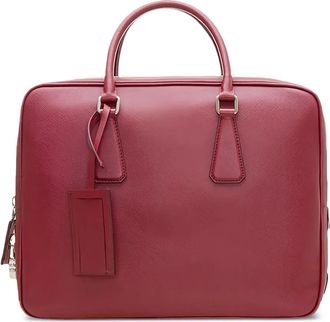 Prada Portadocumenti con manici - Rosso