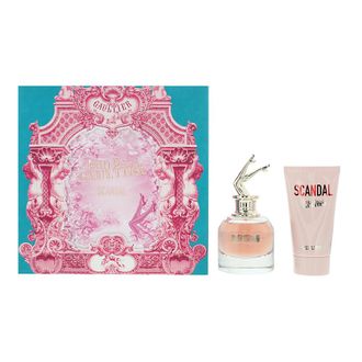 Jean Paul Gaultier Womens Scandal Eau de Parfum 50ml + Body Lotion 75ml Gift Set for Her - Orange - One Size