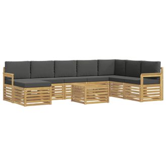 vidaXL Juegos De Sof&aacute;s Madera De Acacia S&oacute;lida Vidaxl