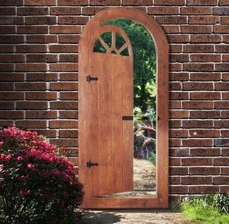 PRIMROSE 6ft x 2ft 8in Glass Illusion Mirror Gate - by Reflect in Silver