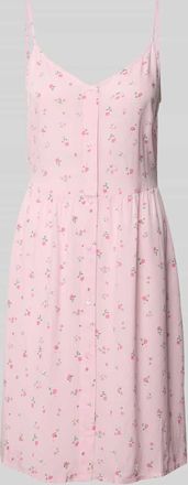 Pieces Leicht ausgestelltes Minikleid aus reiner Viskose Modell TALA in Rosa, Gr&ouml;&szlig;e XL
