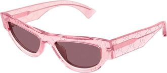 Gucci Cat-Eye Sunglasses - female - Gucci - Sunglasses - Pink - 53 MM - Accessories