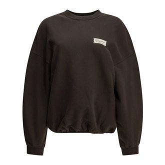 Jacquemus Le Sweatshirt Montaigne - Dames - Sweatshirts & Hoodies - Bruin - Maat: M Katoen