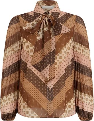 Zimmermann Camicia Sunray Collard - - Blouses & Shirts - Donna - Multicolore - S