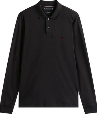 Tommy Hilfiger long-sleeve polo shirt - Black