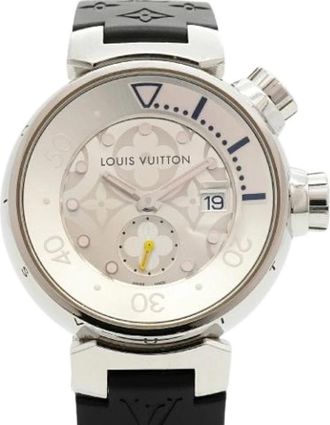Louis Vuitton Pre-owned Rubber Watch - Dames - Vintage Horloges - Grijs - ONE Size - Vintage