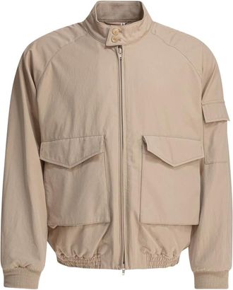 Kaptain Sunshine Kaptain Sunshine - Lichtgewicht jack met rits - Dames - Jassen - Beige - Maat: S Katoen