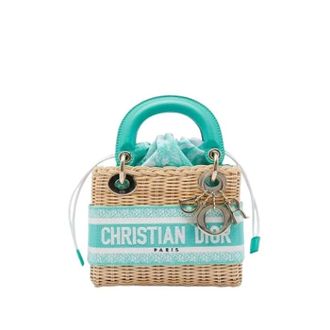 Dior Pre-owned Lady Wicker Bucket Bag - - Pre-owned - Donna - Verde - ONE SIZE