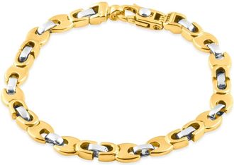 Pompeii3 Mens Designer Link 14k Gold (32gram) or Platinum (51gram) 6.5mm Bracelet 8.5